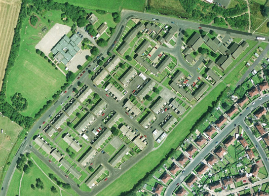 Figure 3: Radburn-type estate: Billingley View, west Bolton-upon-Dearne
