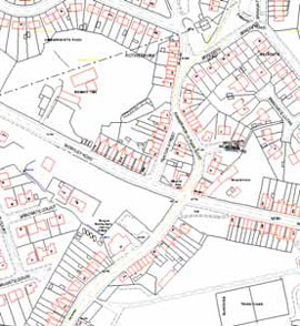 Figure 5 (bottom): The modern settlement of Bradgate has legibility both of the earlier common and 19th century row housing, despite having been enveloped by 20th century housing.