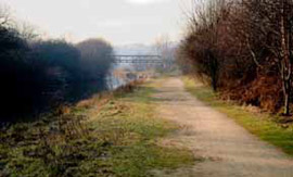 Trans Pennine Trail following the Don and South Yorkshire Navigation