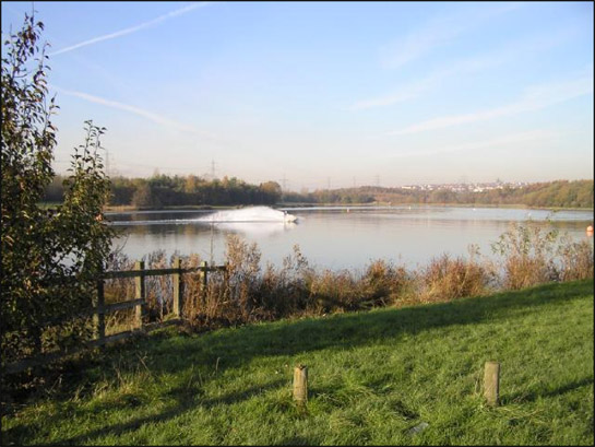 Figure 2: Artificial lake created by deliberate flooding of a former open cast coal extraction site at ‘Rother Valley Country Park’