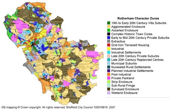 Rotherham Character Zones Rotherham Character Zones