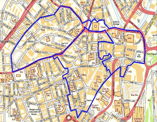 shows the Character Areas making up the ‘Historic Core Zone’, which closely corresponds to this early town. Outside this zone the urban character of the city centre has developed since the mid 18th century