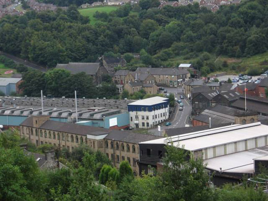 Stocksbridge - View to steelworks from A616 bridge